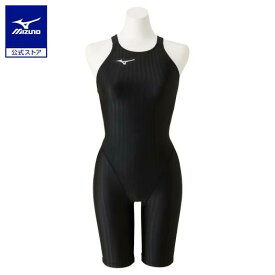 ミズノ公式 競泳用ハーフスーツ レースオープンバック レディース ブラック クリアランス