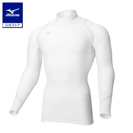 ミズノ公式 ゴルフウェア ミズノ 【発熱素材】 バイオギアブレスサーモハイネック長袖 メンズ ホワイト 防寒