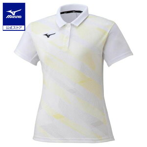 ミズノ公式 ゲームシャツ ラケットスポーツ レディース ホワイト クリアランス