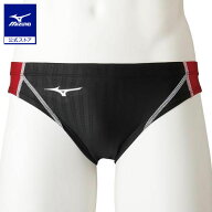 【楽天スーパーSALE割引】ミズノ公式 競泳用Vパンツ メンズ ブラック×レッド クリアランス