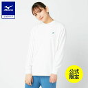 ミズノ公式 【ミズノ直営店限定】モノグラムM Tシャツ長袖 ユニセックス ホワイト