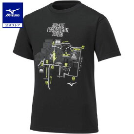 ミズノ公式 【大阪マラソン2023】Tシャツ オーロラ ユニセックス ブラック