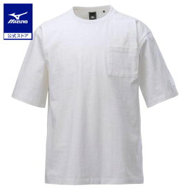 ミズノ公式 撥水オーバーサイズTシャツ 半袖 メンズ ホワイト