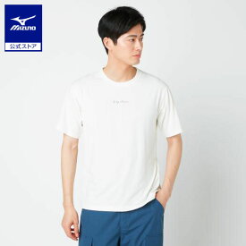 ミズノ公式 リサイクルポリエステルグラフィックTシャツ メンズ マシュマロホワイト