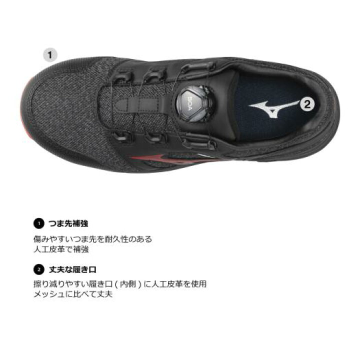 楽天市場】【返品送料無料】ミズノ公式 作業靴 オールマイティLSII52L 