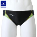 ミズノ公式 競泳用Vパンツ メンズ ブラック×チャコール クリアランス