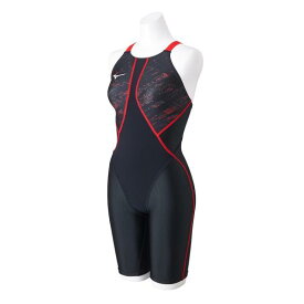 ミズノ公式 競泳用FX・SONIC SYNERGY ハーフスーツ レディース ブラック×レッド クリアランス