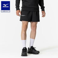 ミズノ公式 ストレッチスウェットショートパンツ ユニセックス ブラック