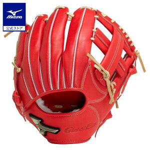 ミズノ公式 軟式用【グローバルエリート】Hselection SIGNA FFバンド【内野手用/サイズ10】 ラディッシュ×ブロンド