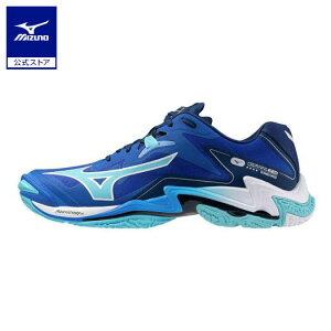 ミズノ公式 ウエーブライトニング Z8 WAVE LIGHTNING Z8 バレーボール シューズ ローカット メンズ レディース ブルー×ホワイト×ネイビー クリアランス