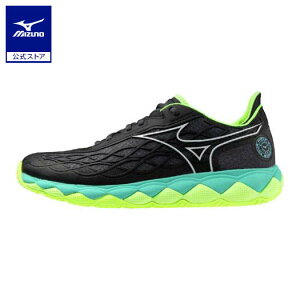 ミズノ公式 【オールコート用】ウエーブエンフォース ツアー AC ユニセックス ブラック×ホワイト×イエロー