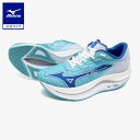 ミズノ公式 ウエーブリベリオンフラッシュ2 ランニング メンズ ブルー×ブルー×ホワイト クリアランス