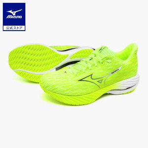 ミズノ公式 ウエーブライダー28 ランニング メンズ イエロー×ブラック×ホワイト クリアランス