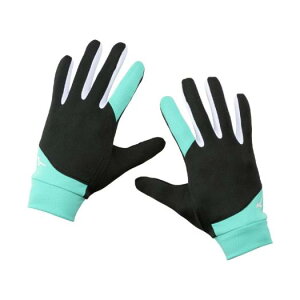 ミズノ公式 レーシンググローブ ユニセックス ブラック×ターコイズ