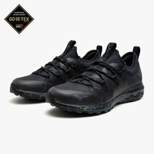 ミズノ公式 WAVE EVOKE GTX ゴアテックス 防水 ユニセックス ネイビー 雨対策 雨 梅雨 アウトドア キャンプ 幅広 クリアランス