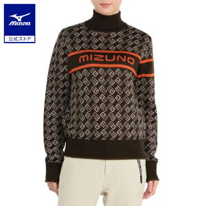 ミズノ公式 【発熱素材】ブレスサーモMGロゴセーター レディース ブラウン クリアランス