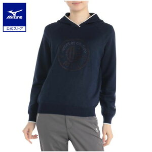 ミズノ公式 【MGFコレクション/発熱素材】ブレスサーモウィンドプルーフセーター レディース ネイビー クリアランス