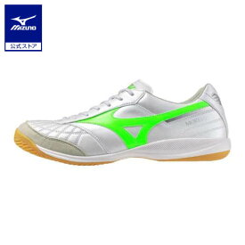ミズノ公式 モレリア SALA JAPAN IN フットサル ユニセックス スーパーホワイトパール×ネオングリーン クリアランス