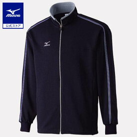 ミズノ公式 ウォームアップシャツ ユニセックス ネイビー