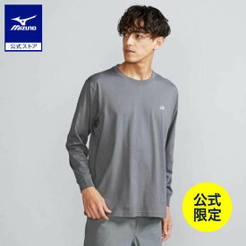 ミズノ公式 【ミズノ直営店限定】モノグラムM Tシャツ長袖 ユニセックス アッシュグレー