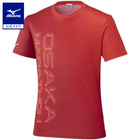 ミズノ公式 【大阪マラソン2025】Tシャツ ユニセックス レッド