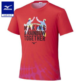 ミズノ公式 【大阪マラソン2025】Tシャツ ユニセックス ピンク