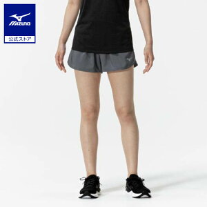 ミズノ公式 ランニング マルチポケットパンツ 4インチ レディース グレー