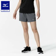 ミズノ公式 ランニング マルチポケットパンツ プラス 6.5インチ レディース グレー
