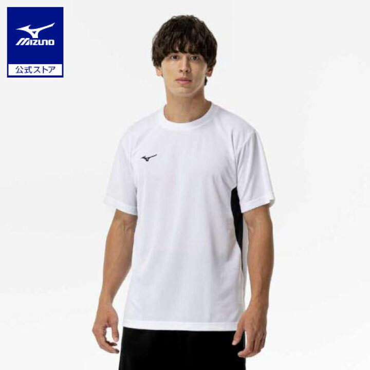 楽天市場】ミズノ公式 ナビドライTシャツ 半袖/切替 メンズ ホワイト 