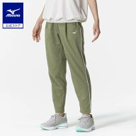ミズノ公式 ストレッチクロスパンツ レディース オリーブカーキ杢 クリアランス トレーニングウェア