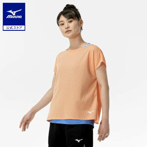 ミズノ公式 ゲームシャツ ラケットスポーツ レディース Cオレンジ