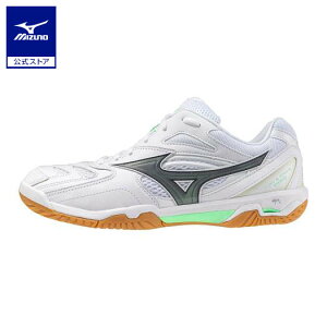 ミズノ公式 ウエーブファングPRO バドミントン ユニセックス ホワイト×ミント