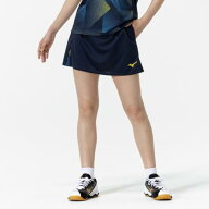卓球 ゲームスカート ミズノ 公式 MIZUNO スカート 日本卓球協会公認商品 レディース ドレスネイビー