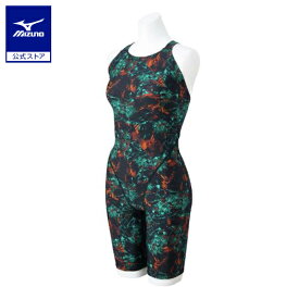 ミズノ公式 競泳用ハーフスーツ マスターズバック レディース グリーン