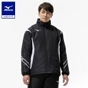ミズノ公式【吸湿発熱】MCライン ブレスサーモ中綿ウォーマージャケット ユニセックス ブラック×ホワイト