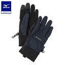 ミズノ公式【吸湿発熱】WINDSTOPPER ブレスサーモグラブ タッチパネル対応 ユニセックス ブラック