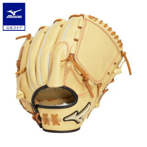 野球 グローブ ジュニア軟式 ミズノ公式 グローバルエリート プロフェッショナルセレクション 宮城型 サイズM ブロンド ブラック 小学生 草野球 1AJGY33011