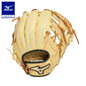 野球 グローブ ジュニア軟式 ミズノ公式 グローバルエリート プロフェッショナルセレクション 長岡型 サイズL ブロンド ブラック 小学生 草野球 1AJGY33023