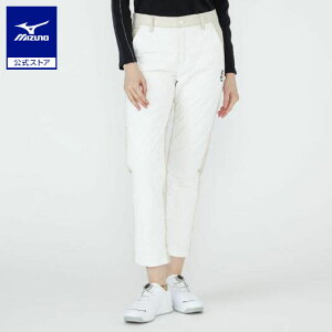 ミズノ公式【MGFコレクション/吸湿発熱】ブレスサーモキルティングパンツ レディース オフホワイト