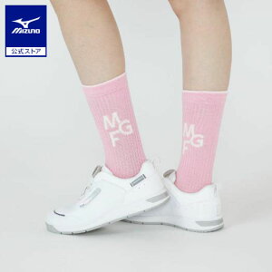 ミズノ公式【MGFコレクション/吸湿発熱】ブレスサーモミドル丈ソックス レディース ピンク