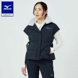 ミズノ公式 【吸湿発熱】ブレスサーモバルキーダウンベスト レディース ブラック