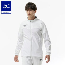 ミズノ公式 【ストレッチ/防風】テックシールドハイブリッドジャケット ユニセックス Rホワイト MOTIVATED BY MORE PACK