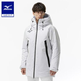 ミズノ公式 【保温素材/吸湿発熱】テックフィルブレスサーモインサレーテッドコート ユニセックス Rホワイト MOTIVATED BY MORE PACK