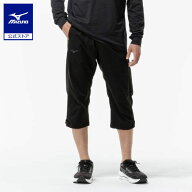 ミズノ公式 ストレッチウーブン7分丈パンツ メンズ ブラック トレーニングウェア