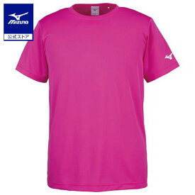 ミズノ公式 Tシャツ 袖ランバードロゴ ユニセックス ピンク