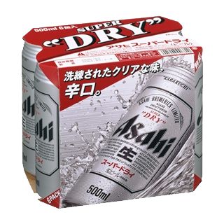 楽天市場】【新】アサヒスーパードライ５００缶６本パック : リカー