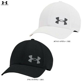 【ホワイトのみ】UNDER ARMOUR（アンダーアーマー）UA アイソチル アーマーベント ストレート（1361530）（アウトドア/スポーツ/トレーニング/ランニング/ウォーキング/帽子/キャップ/吸汗速乾/通気性/熱中症対策/男性用/メンズ）