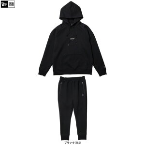 NEW ERA(ニューエラ)テックスウェット プルオーバーフーディー パンツ 上下セット(14674791/14674788)(スポーツ/トレーニング/ウェア/長袖/カジュアル/セットアップ/パーカー/男性用/メンズ