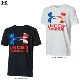 ◆メール便対応商品◆UNDER ARMOUR（アンダーアーマー）UAテック フラッグ ロゴ ショートスリーブ Tシャツ（1371812）（スポーツ/トレーニング/ランニング/半袖/子供用/ジュニア/キッズ）