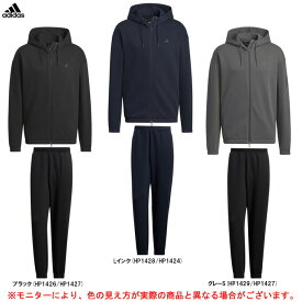 adidas（アディダス）M MHELG AERO スウェット フーディ パンツ 上下セット（CL585/L4315）（スポーツ/トレーニング/セットアップ/フード付き/男性用/メンズ）